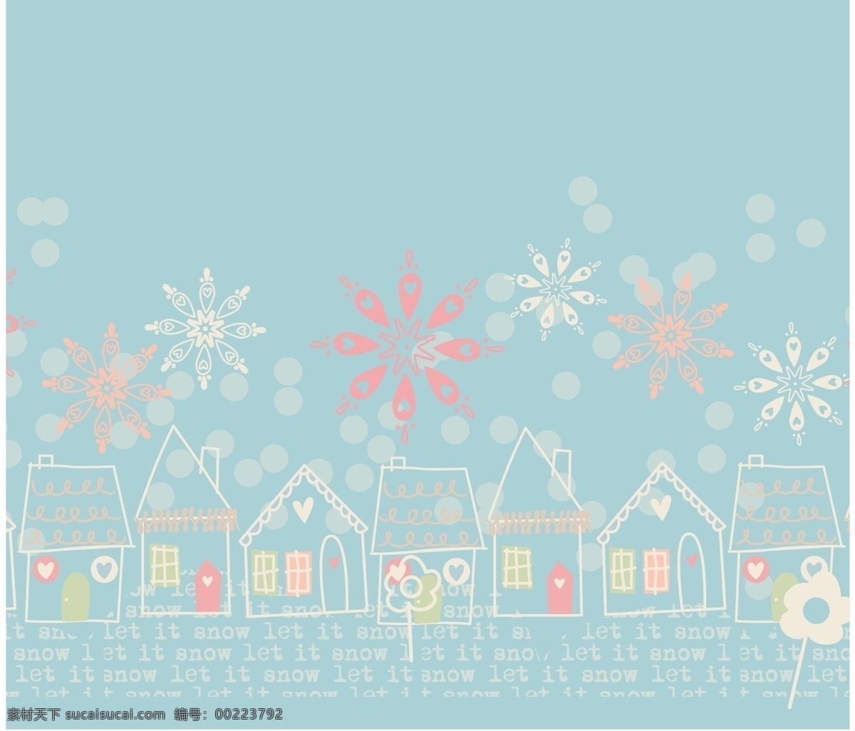 蓝色 线条 可爱 下雪 主题 服装 图案 矢量 鲜花 房屋 黑板 手绘 英文 插画 卡通 水果 蔬菜