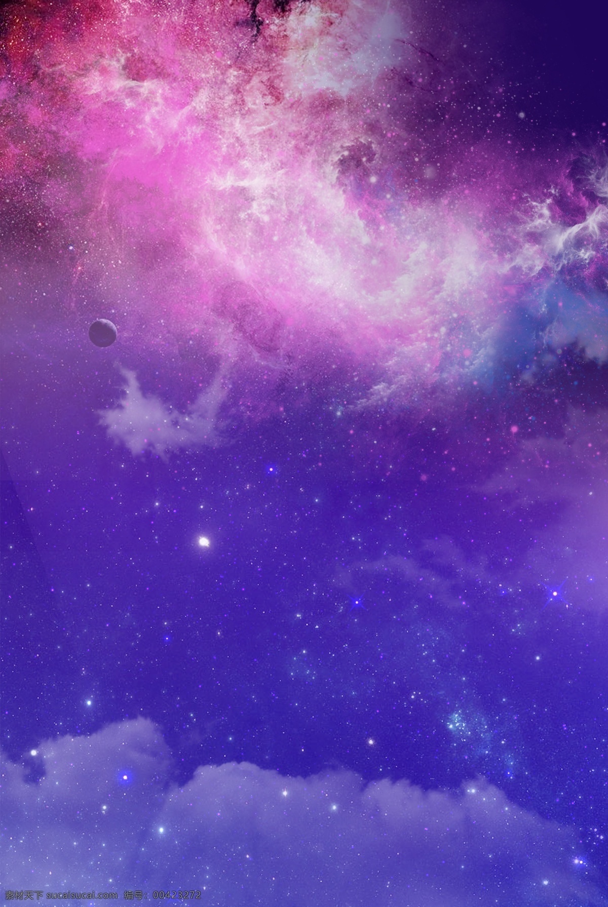 紫色 星空 唯美 云层 背景 七夕背景海报 七夕节 紫色星空 紫色夜空 浪漫 创意合成