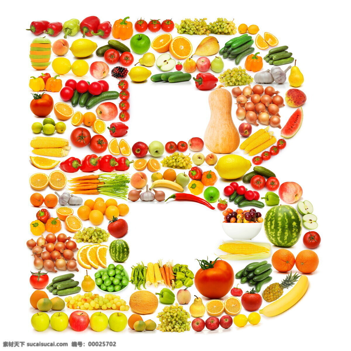水果 蔬菜 组成 字母 b 字母b 食物 香蕉 葡萄 黄瓜 辣椒 草莓 水果蔬菜 餐饮美食 书画文字 文化艺术 白色