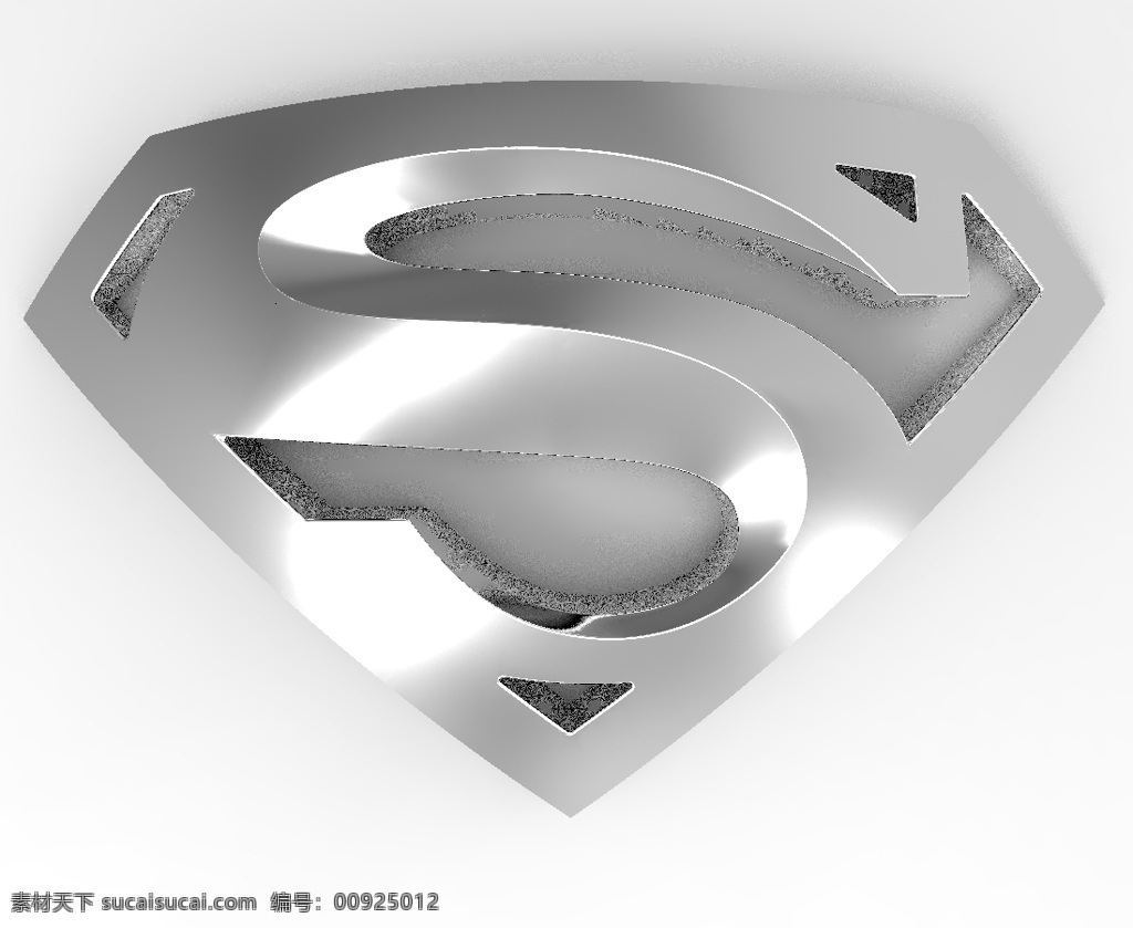 超人 标志 3d