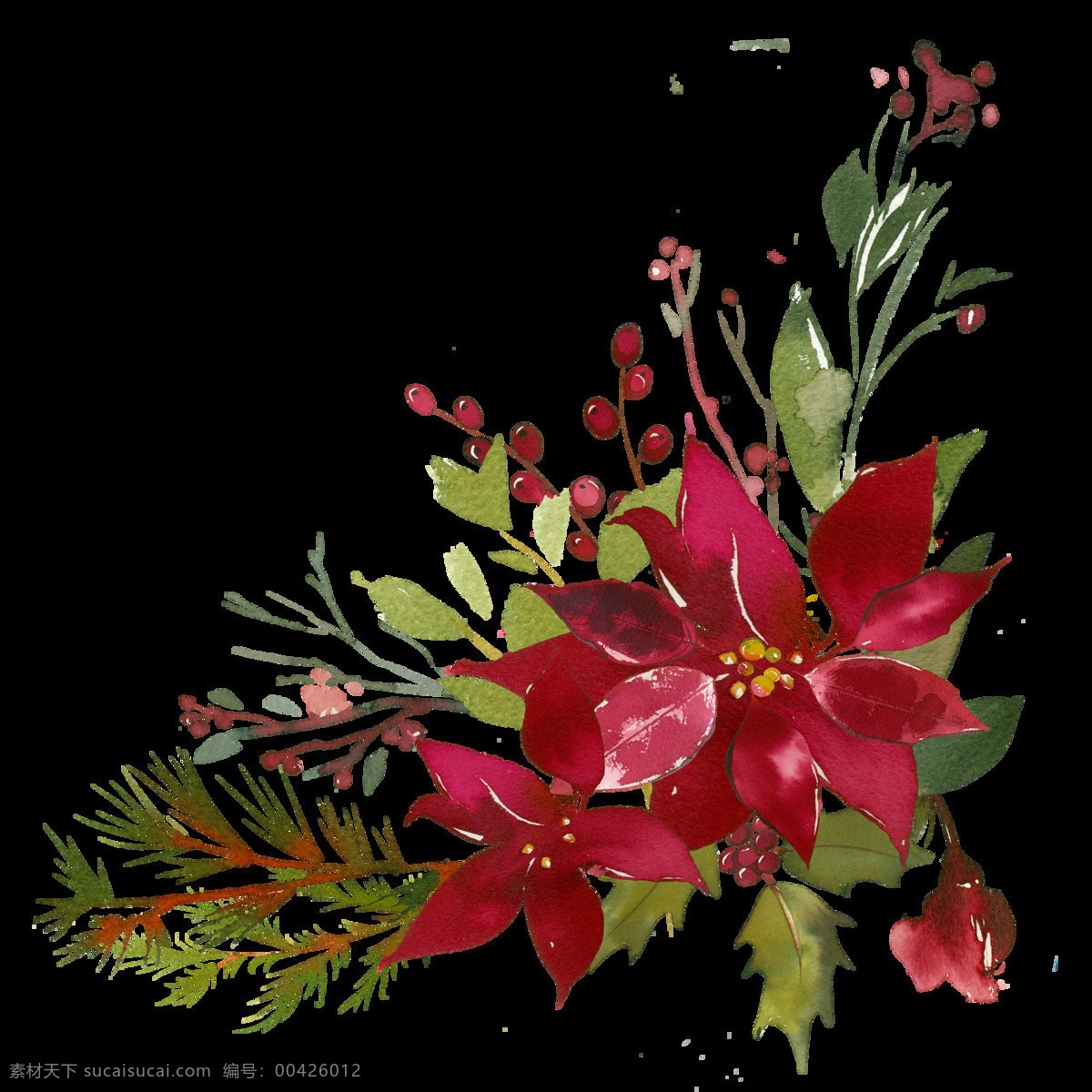 复古 装饰 花环 花圈 植物花朵 绿叶花朵 花环花圈 花纹边框 创意装饰图案 婚礼装饰 复古色调 复古装饰