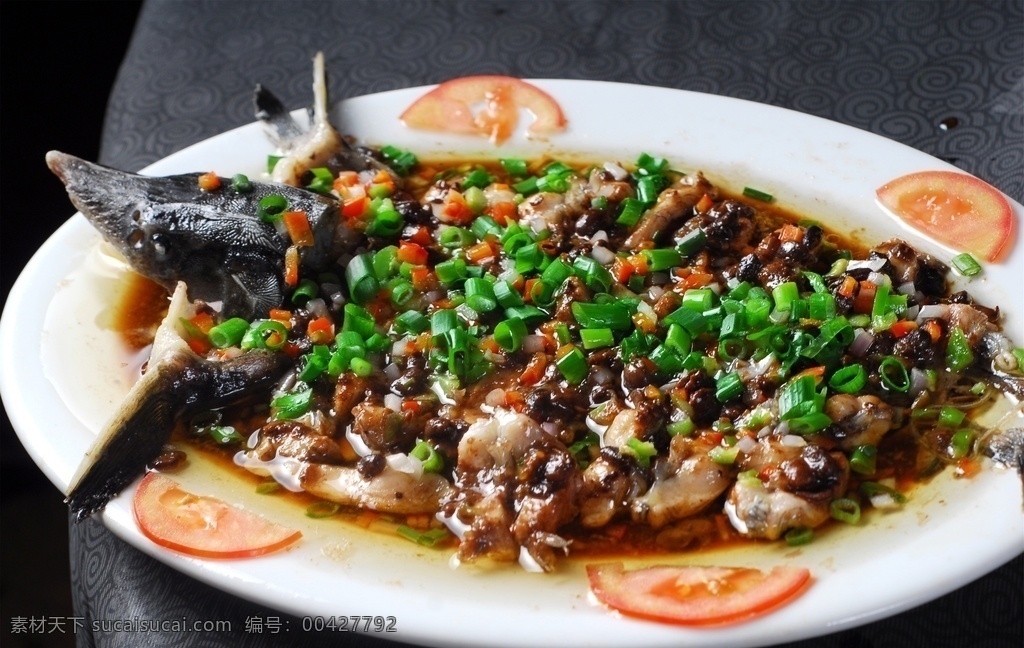 特色豆鼓鲟鱼 美食 传统美食 餐饮美食 高清菜谱用图