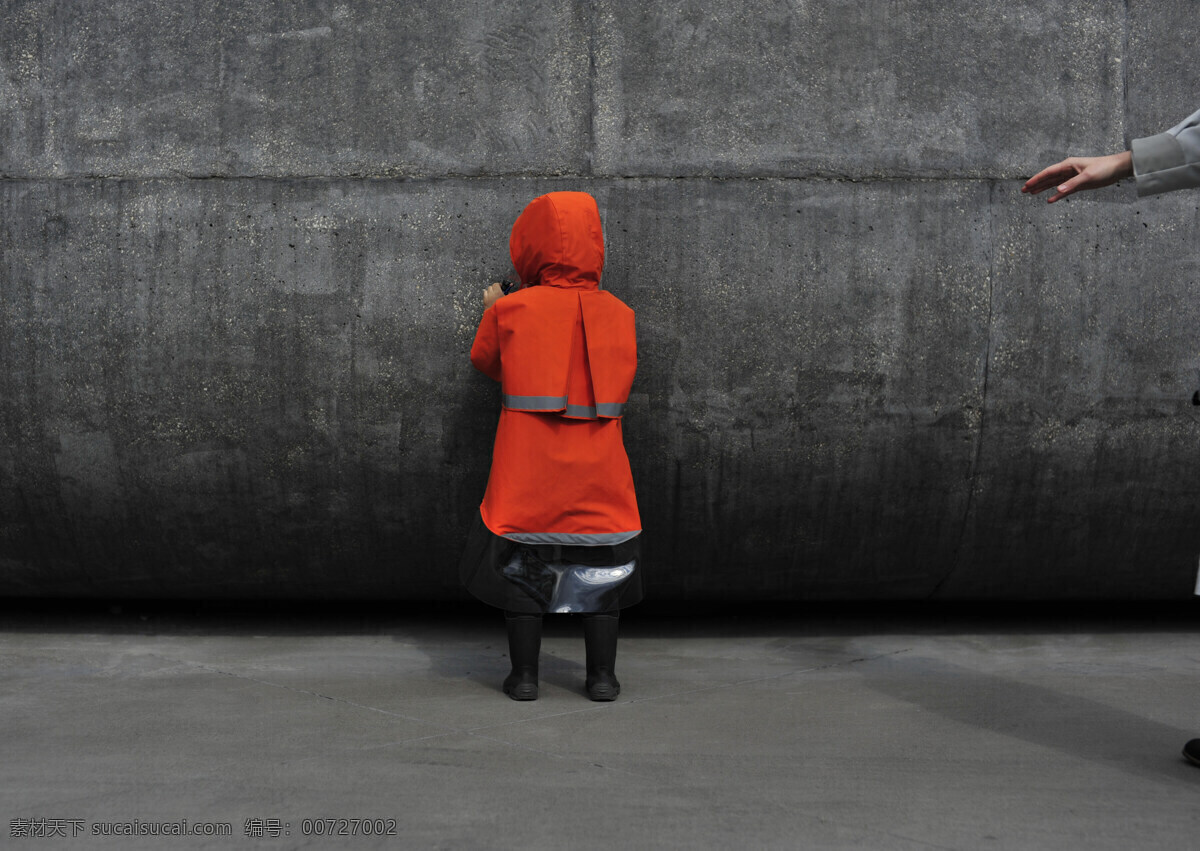 橙色 儿童 雨衣 挡雨 恶劣天气 方便实用 户外 户外装备