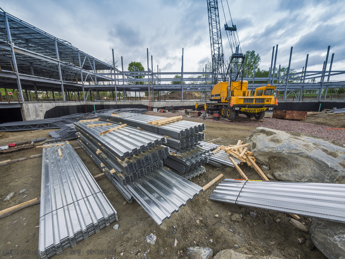 建筑工地 工地 施工 建筑材料 吊车 工程 高楼 建筑物 工业生产 现代科技
