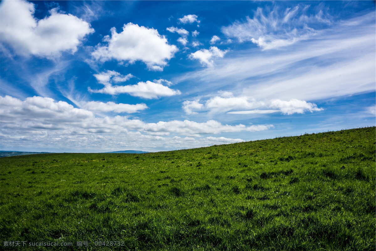 蓝天 草原图片 白云 天空 草地 辽阔 晴空 晴朗 自然景观 自然风景