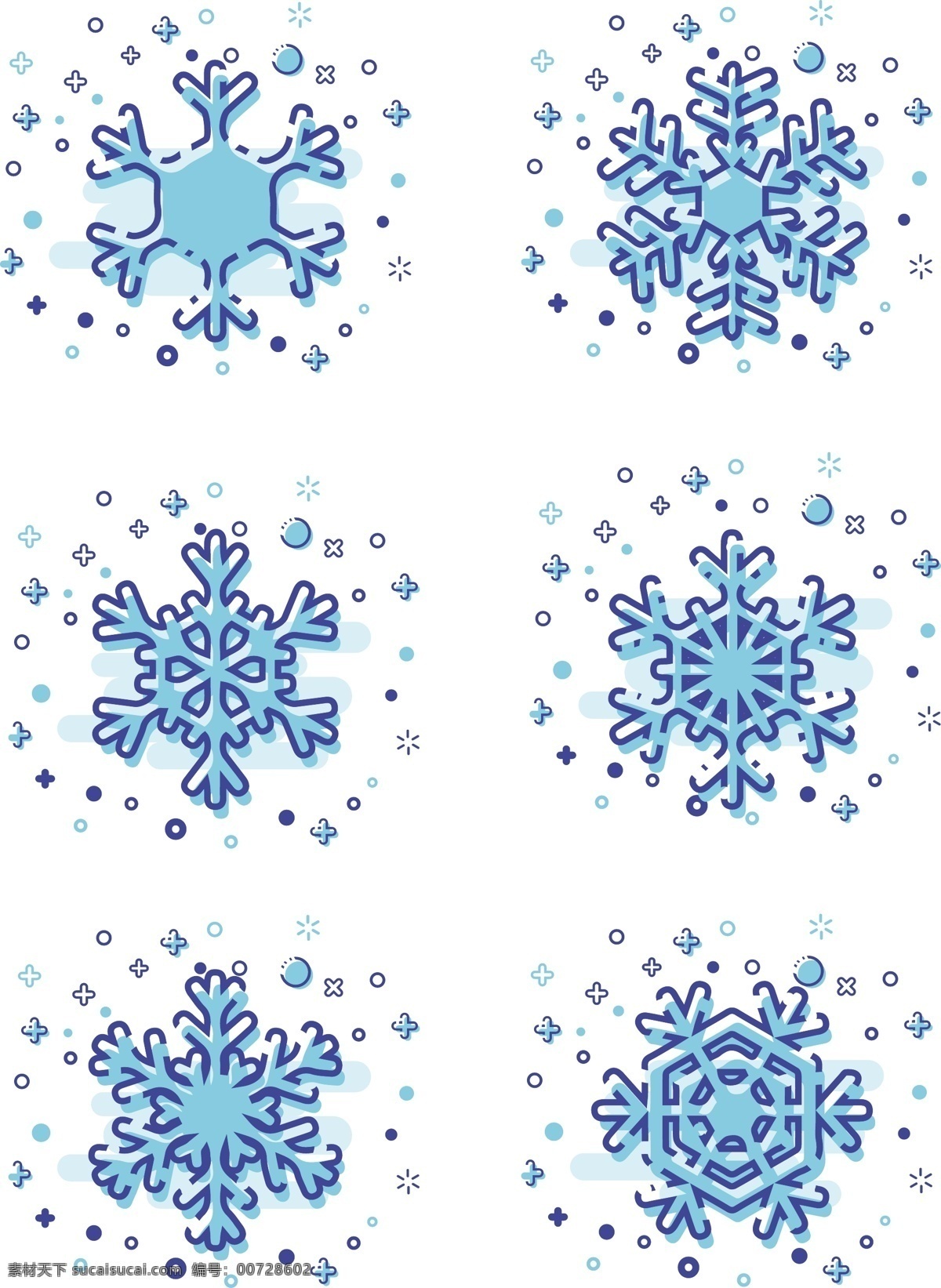 mbe 风格 冬季 雪花 商用 图标 元素 mbe风格 冬季雪花 可商用 图标元素