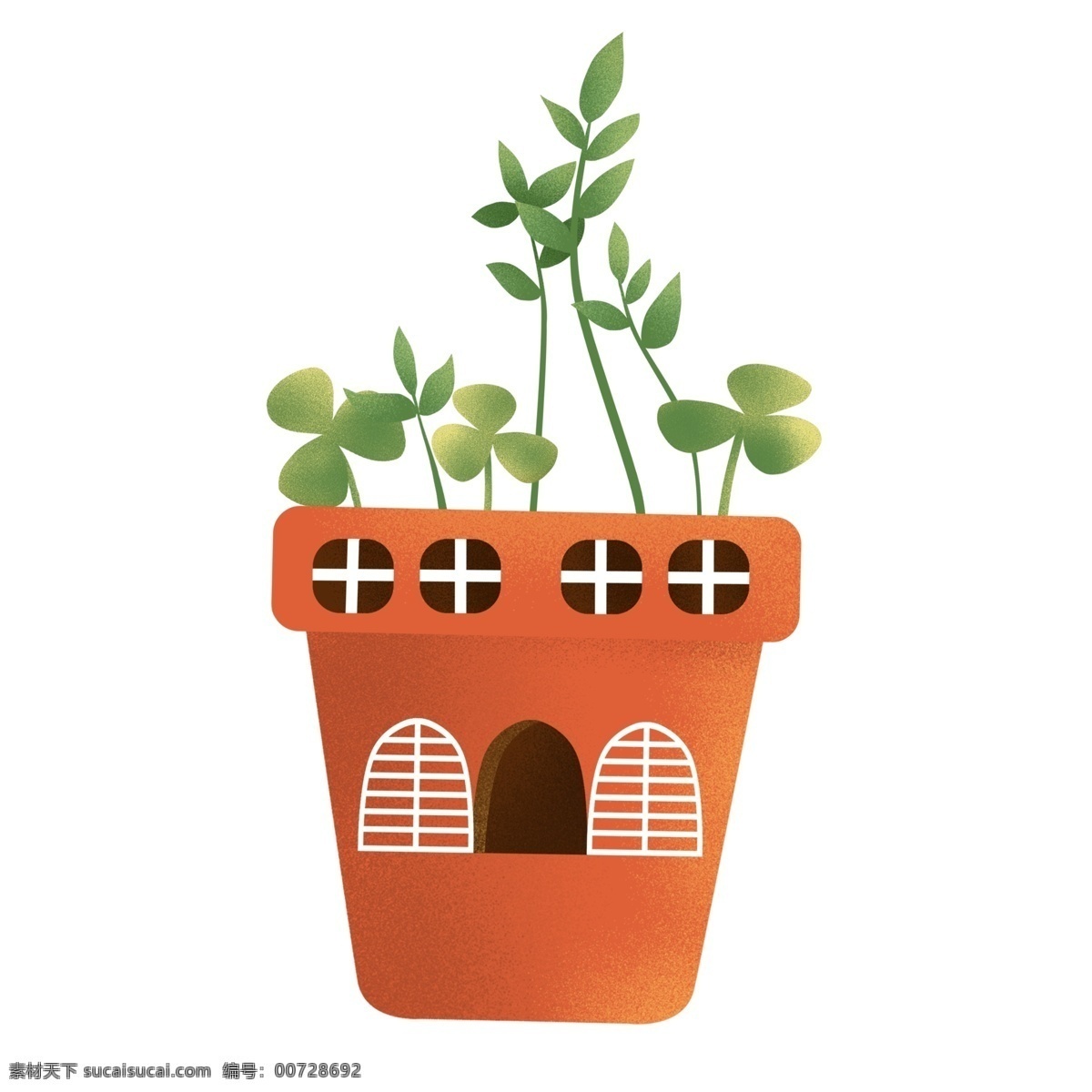 盆栽 仙人掌 卡通 透明 植物 清新 透明素材 免扣素材