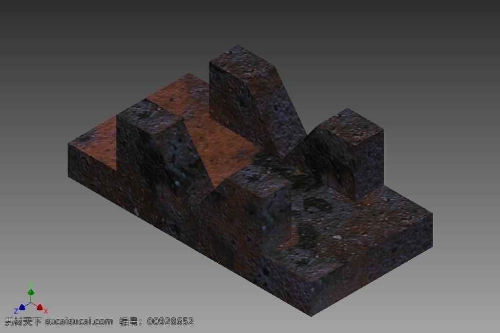 v 形 块 机械设计 3d模型素材 电器模型
