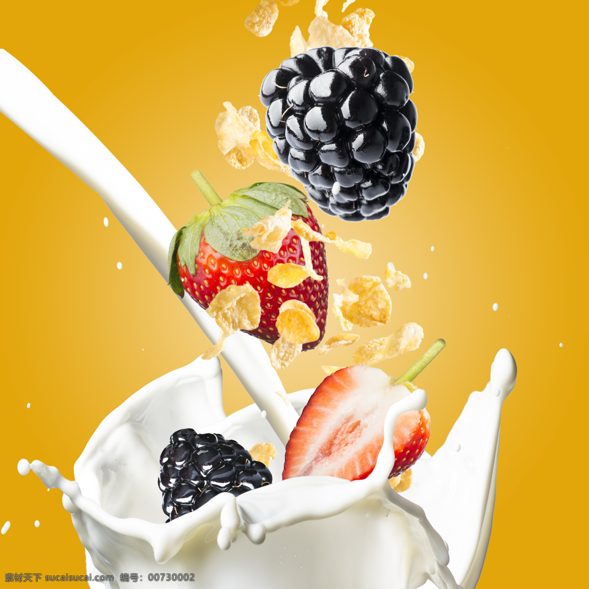 玉米片 动感 牛奶 动感牛奶 草莓 桑葚 飞溅的牛奶 营养美食 水果图片 餐饮美食