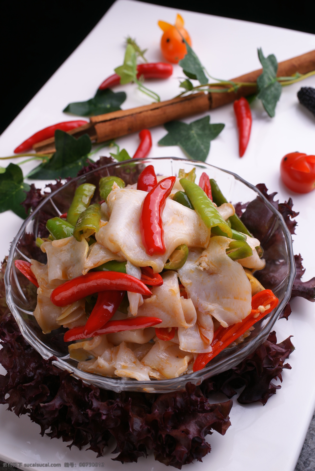 渔婆炒海螺 螺片肉 青红椒 热菜类 传统美食 餐饮美食