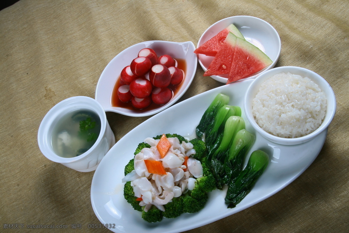 中式 套餐 碧绿 花枝 片 餐饮美食 传统美食 中餐 花枝片 psd源文件 餐饮素材