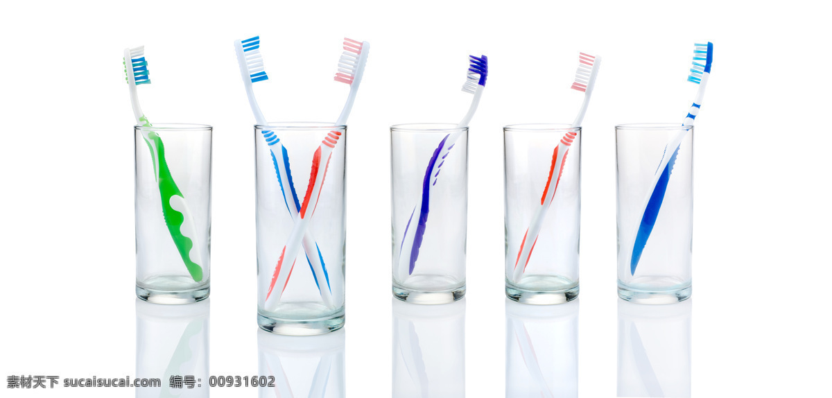牙刷 杯子 玻璃杯 日常用品 生活百科 生活素材 矢量图 日常生活