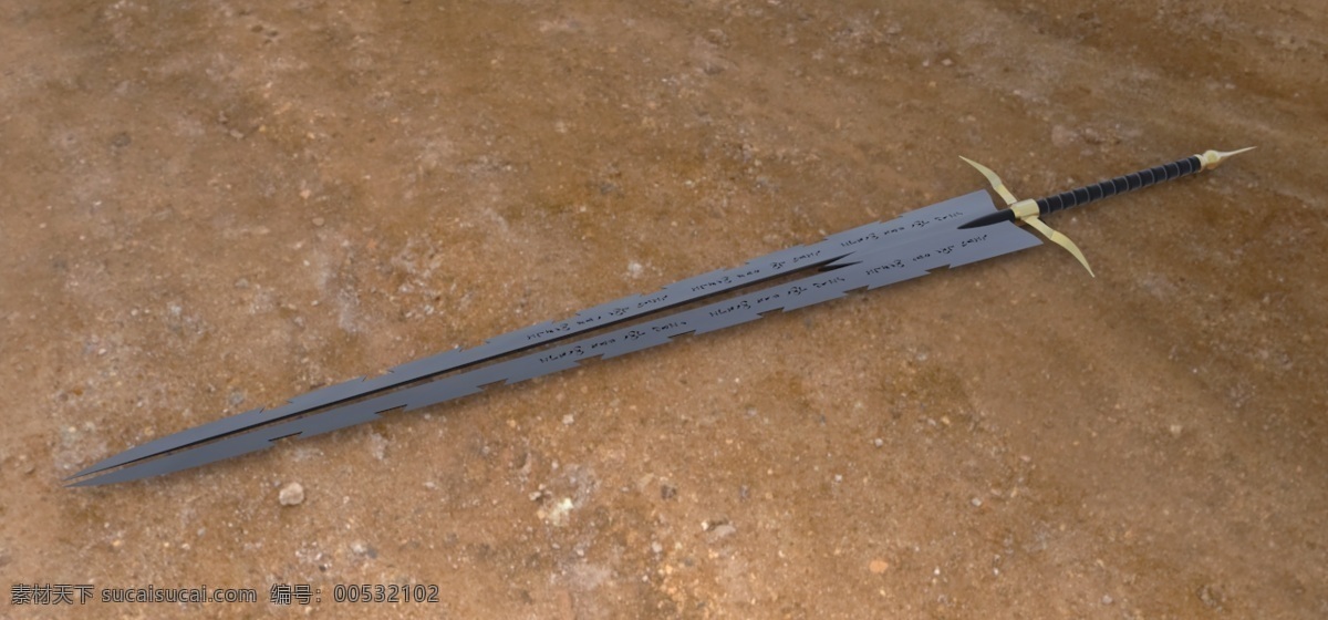 calymore 剑 武器 3d模型素材 其他3d模型