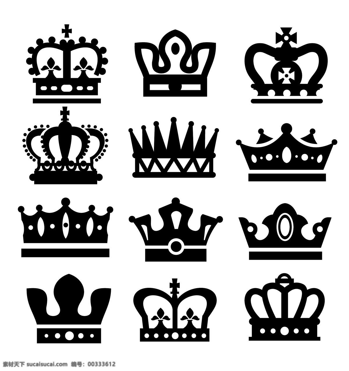 皇冠 欧式皇冠 头盔 权力 王冠 皇家 皇族 矢量 标志图标 网页小图标 白色