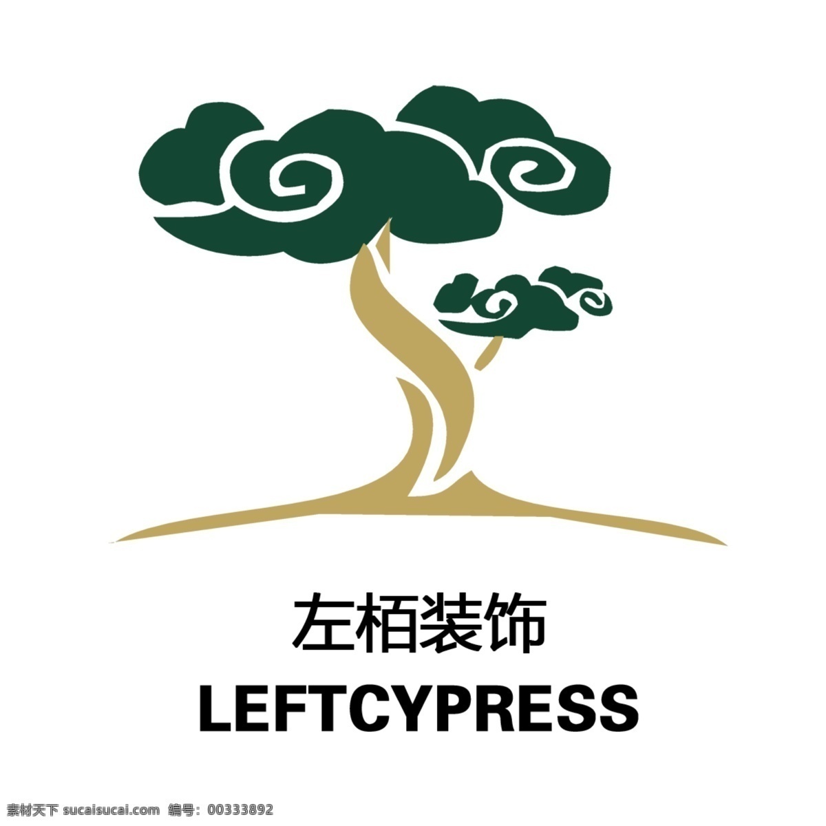 左栢装饰 leftcypress logo