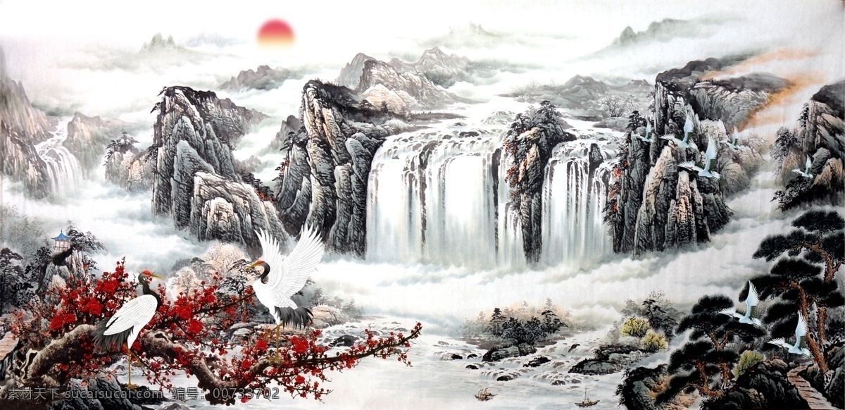 立体 复古 山水 茶几 背景 墙 移门 3d 茶几面 背景墙 移门图案 复古山水画 电视背景墙 墙纸 壁纸 装饰画 玄关 沙发背景墙 卷帘图案 水墨画