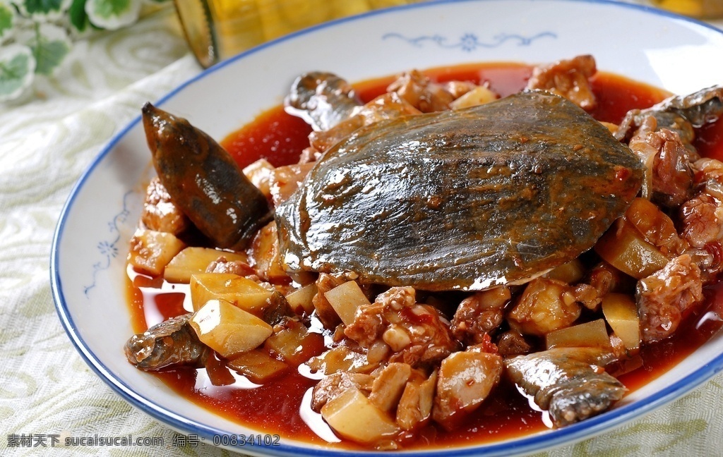 土豆烧甲鱼 美食 传统美食 餐饮美食 高清菜谱用图