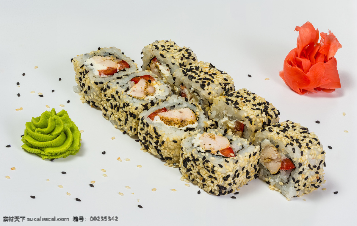 美味 日本 寿司 诱人美食 食物原料 食材 原料 食物 三文鱼 外国美食 餐饮美食