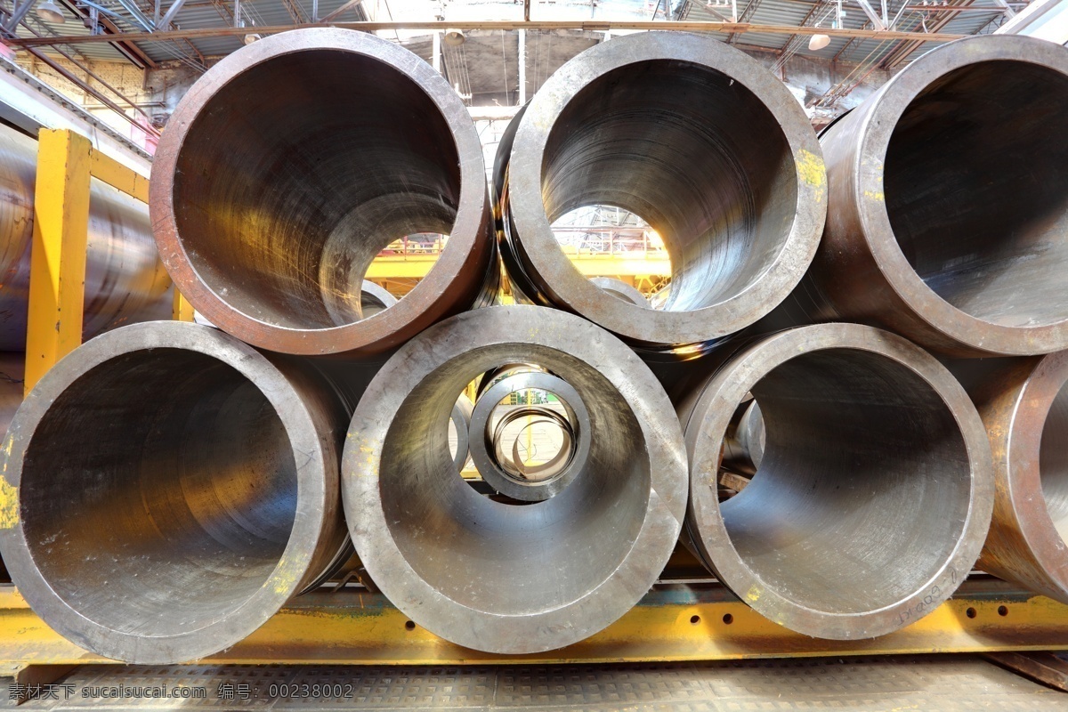 高清 金属 圆管 生产加工 车间 零件 配件 工业生产 现代科技