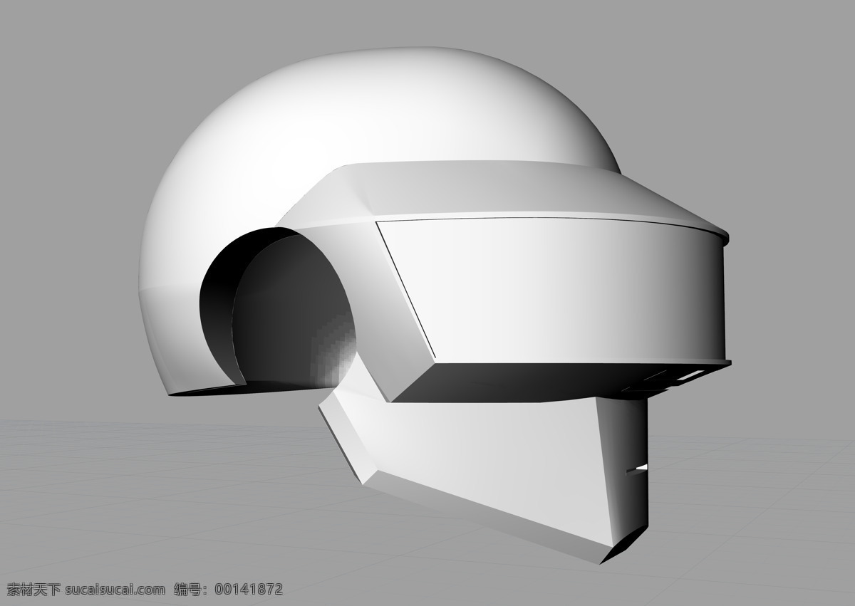 punk 托马斯 效果图 daft 头盔 犀牛 愚蠢 朋克 3d模型素材 其他3d模型