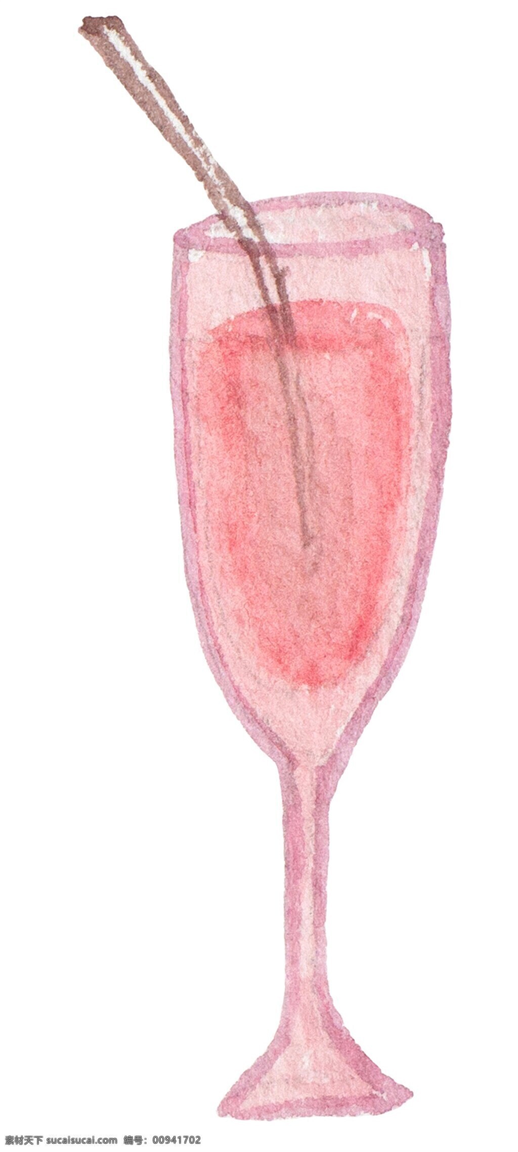 草莓 饮料 扁平化 矢量 粉色 果枝 平面素材 设计素材 矢量素材