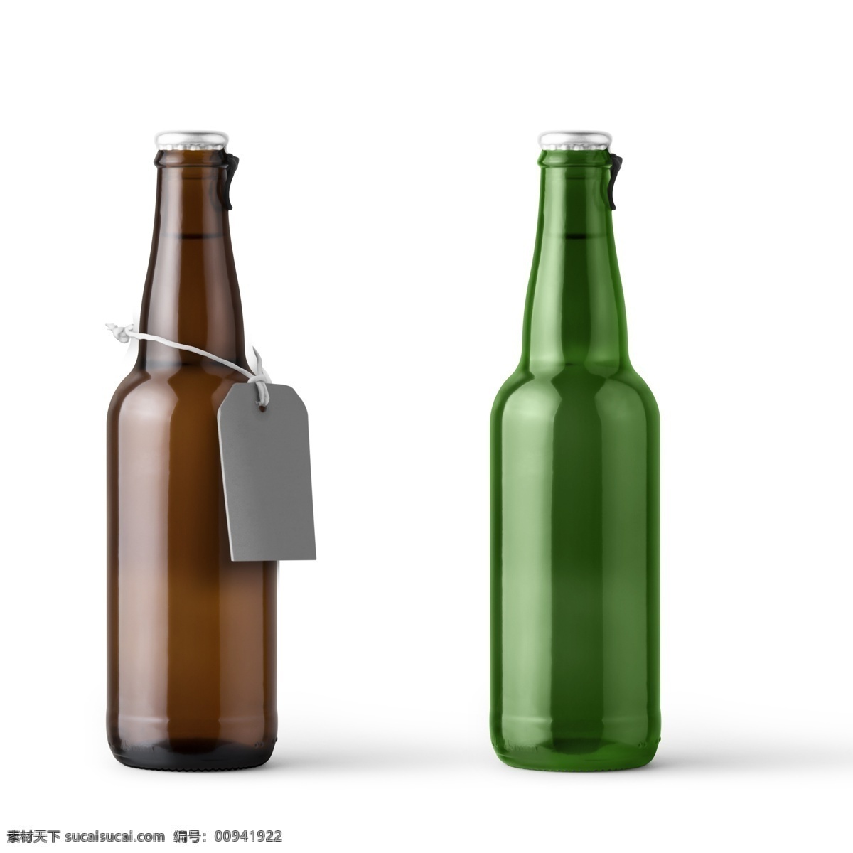 绿 啤酒瓶 棕色 分 图 层 编辑 png元素 棕色啤酒瓶 吊牌 分图层 颜色可变