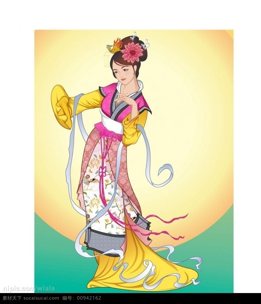 嫦娥矢量 嫦娥 民俗 传统节日 中秋节 团圆节 八月节 八月半 仲秋节 拜月节 女儿节 追月节 玩月节 卡通 漫画 矢量 文化艺术 传统文化 矢量图库