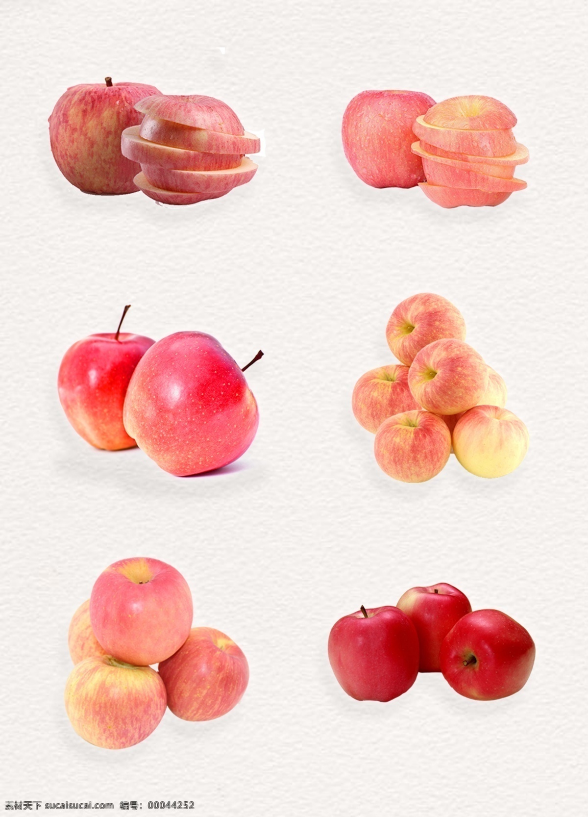 红色 新鲜 苹果 水果 实物 水果素材 红富士 红苹果 切开的苹果 新鲜苹果 产品实物