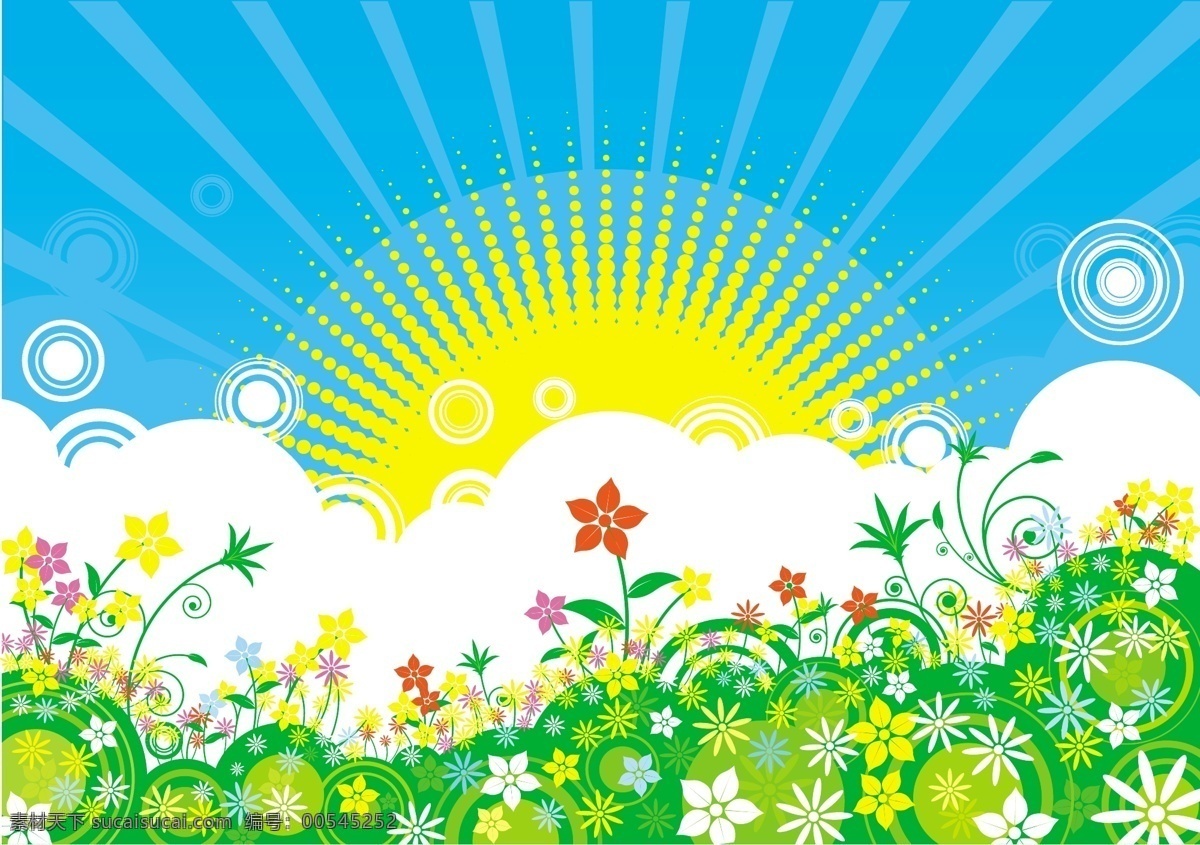 精美 底 图 底图 光 光芒万丈 花边 花草 花纹 精美底图 树叶 太阳 叶子 矢量图 花纹花边
