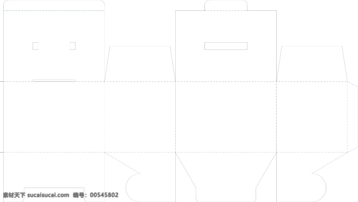 海鲜 水饺 包装盒 刀 版 线 包装 盒子 刀版线 拉手 插接 包装设计