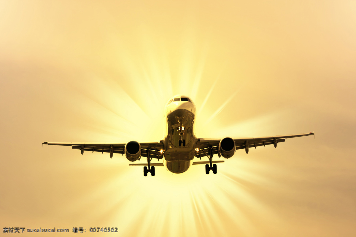 航空 飞机 航空飞机 客机 飞行 天空 黄昏 飞机图片 现代科技