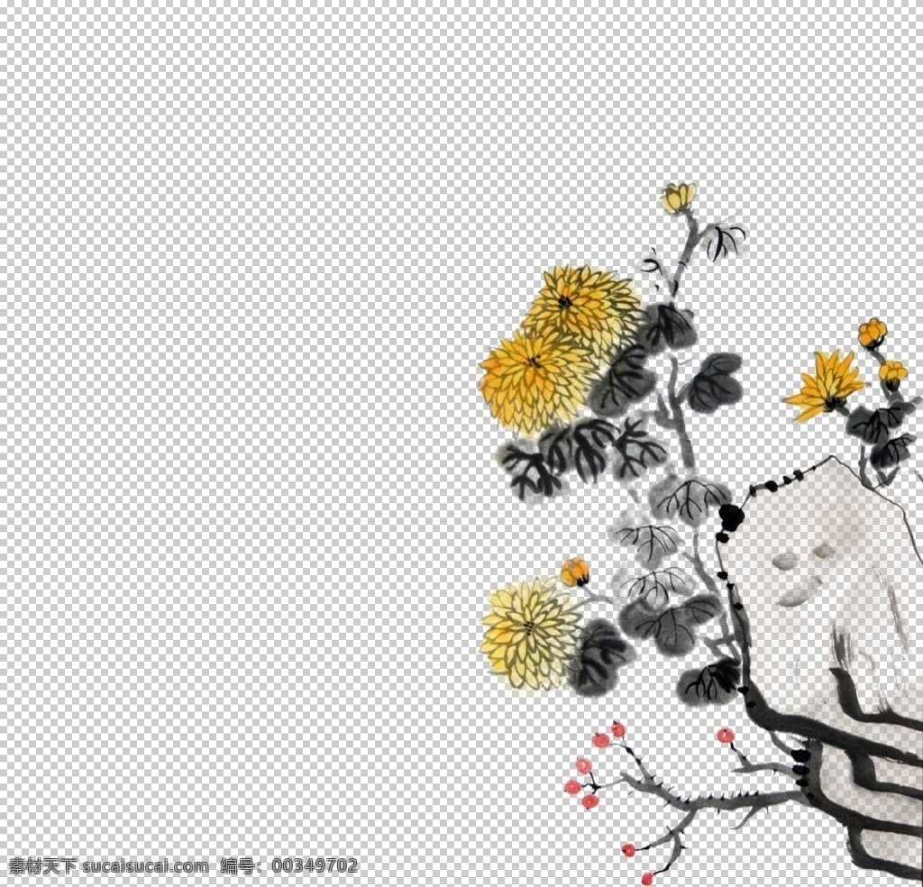 菊花素材图片 菊花素材 国画菊花 水墨菊花 菊花 黄色菊花 重阳节菊花 赏菊 泼墨菊花 毛笔画菊花 秋菊 金色菊花 金黄菊花 红色菊花 中国风菊花 国画 九月九日 传统节日 敬老日 关爱老人 重阳节素材 设计素材