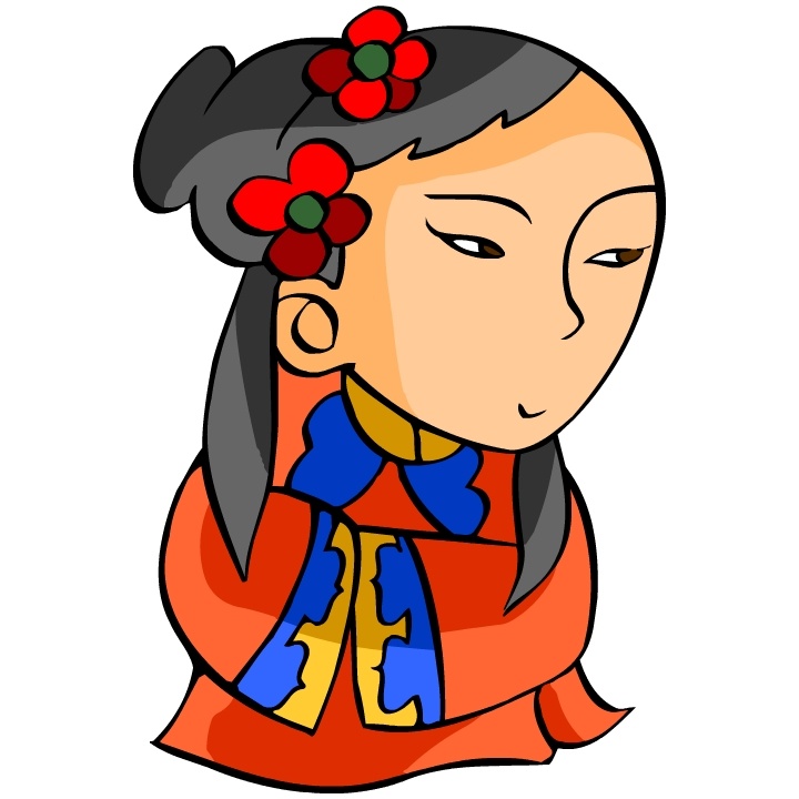 古代民间人物 卡通人物 矢量素材 设计素材 古代人物 矢量图库 白色