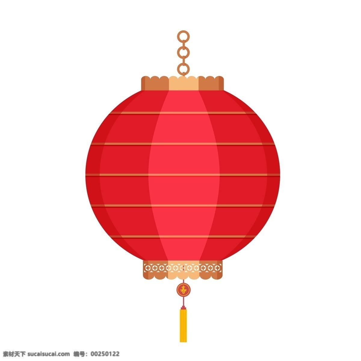 中国 风 喜庆 过年 春节 红灯笼 扁平 矢量 红色 婚礼 金色 灯笼 过节 免扣 元素