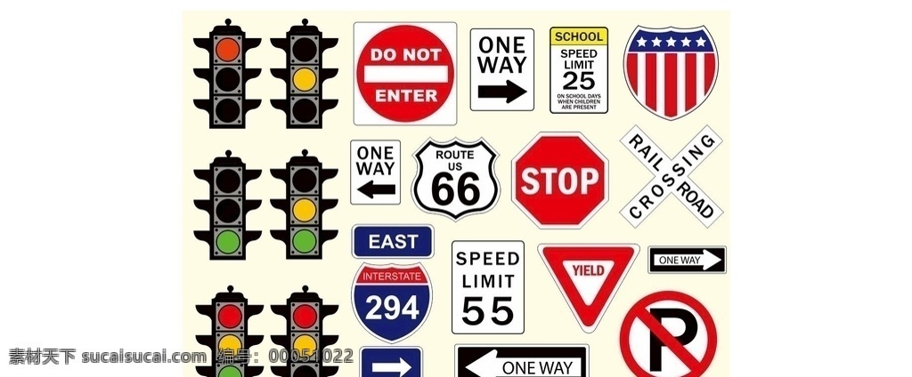 常用 交通 指示灯 指示牌 红绿灯 牌匾 矢量 高清 可编辑 无限放大 标识框纹 标志图标 其他图标