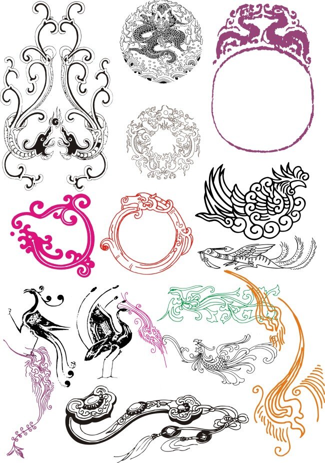 图腾 花纹 矢量图 花纹花边