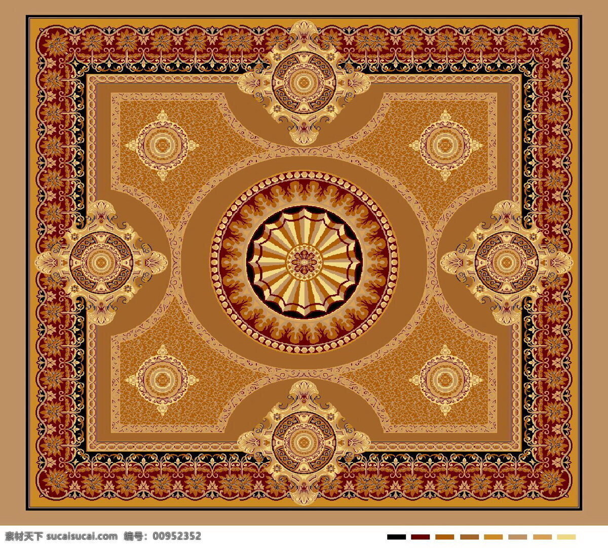 欧式 大 宴会厅 地毯 设计图 矢量图 日常生活