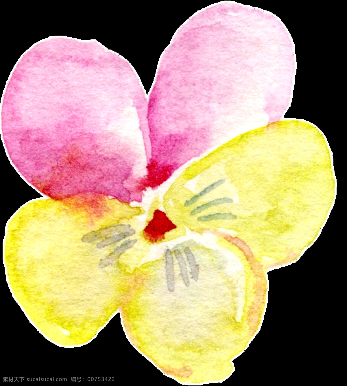 粉黄 花蕊 透明 装饰 粉色 花朵 免扣素材 透明素材 装饰图案
