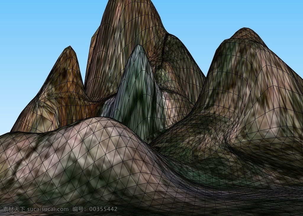山峰3d模型 山体 山峦 山谷 山石 石头 岩石 悬崖 峭壁 地形 地貌 三维 立体 skp模型 造型 精模 3d模型精选 其他模型 3d设计模型 源文件 skp