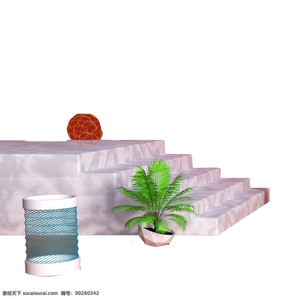 大理石 台阶 免 抠 图 绿色植物盆栽 绿色植物 绿色生态 灰色的台阶 楼梯 家居装饰 圆球 摆件 大理石台阶 免抠图