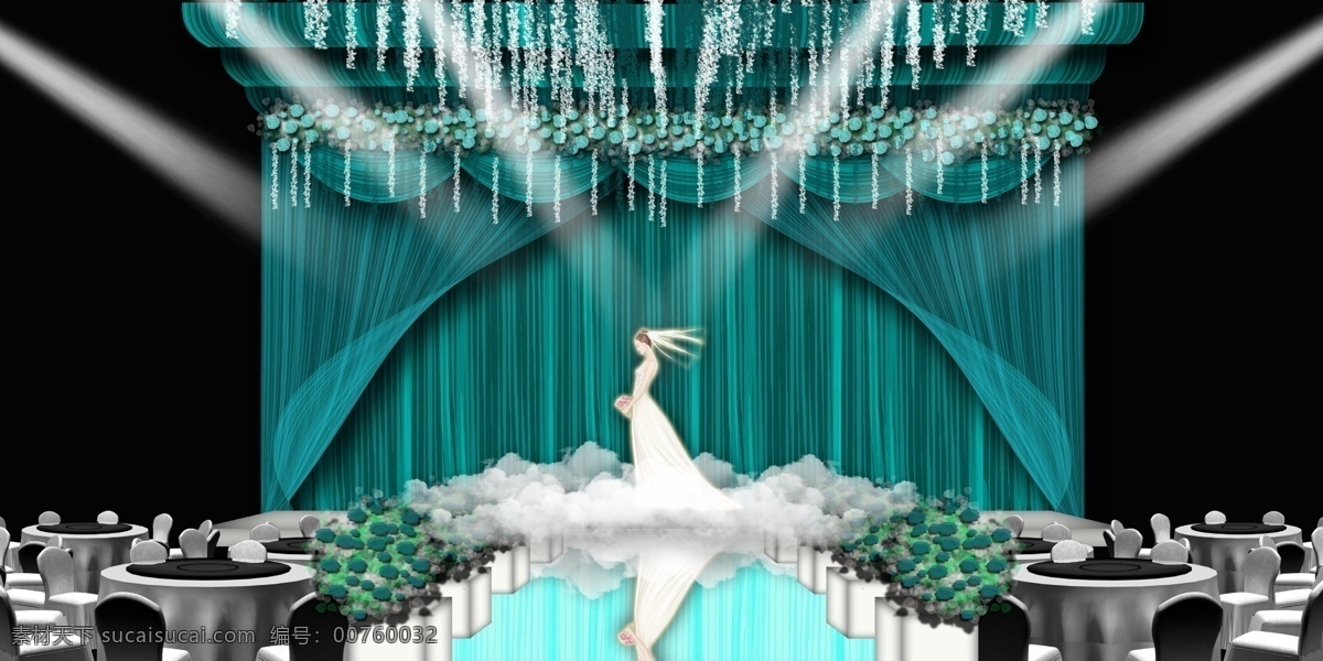 蒂 芙 尼 蓝色 婚礼 效果图 婚庆 背景 蒂芙尼 舞美设计