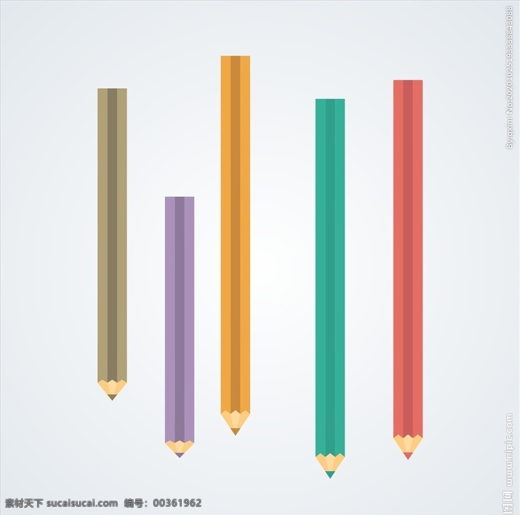 矢量 铅笔 元素 彩色铅笔 素描笔 儿童铅笔 画笔 勾线笔 b铅笔 卡通设计