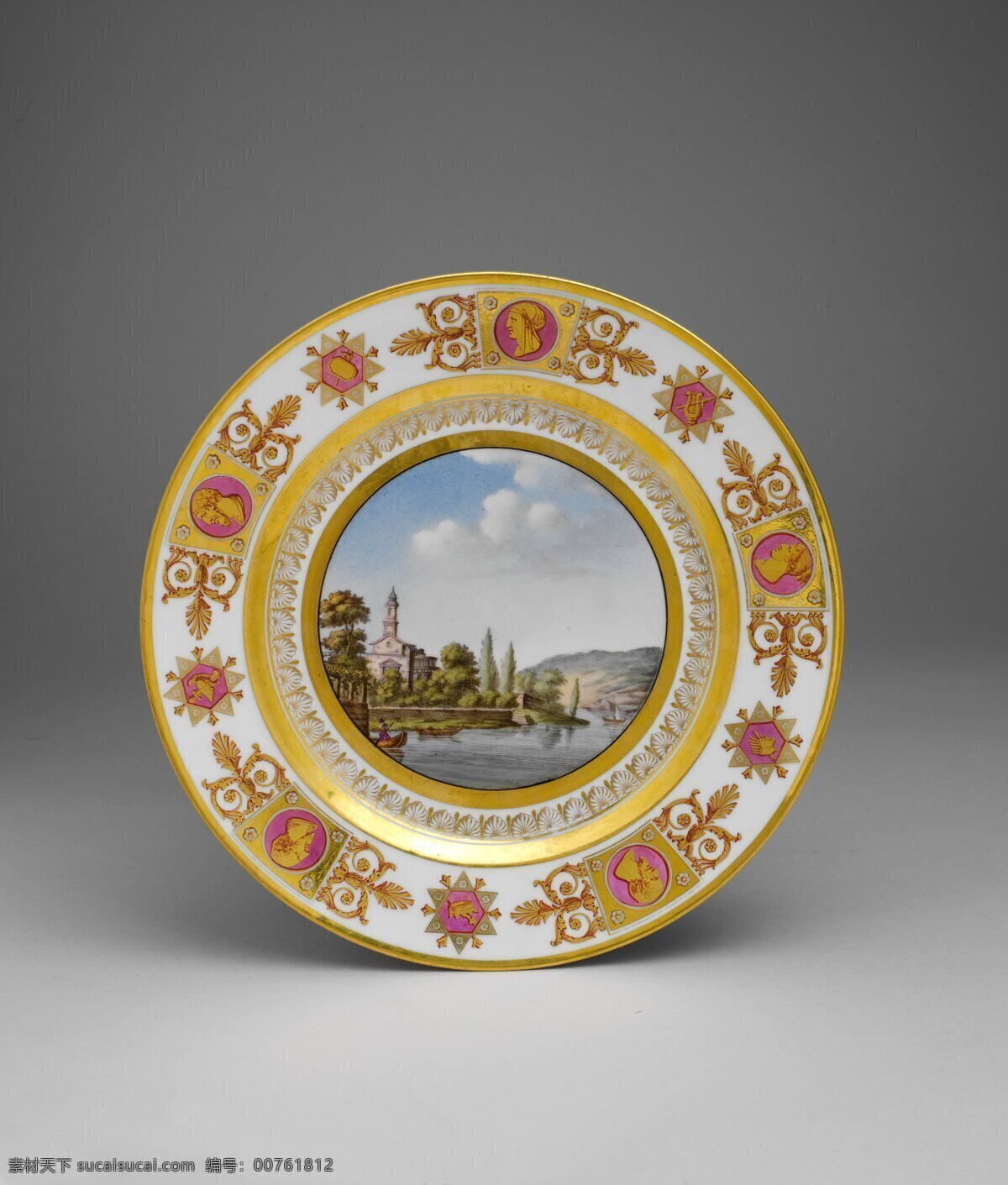 彩绘 餐具 传统文化 瓷器 工艺品 绘画 欧式 欧洲 瓷盘 欧式瓷盘 陶瓷 图案 文化艺术 家居装饰素材