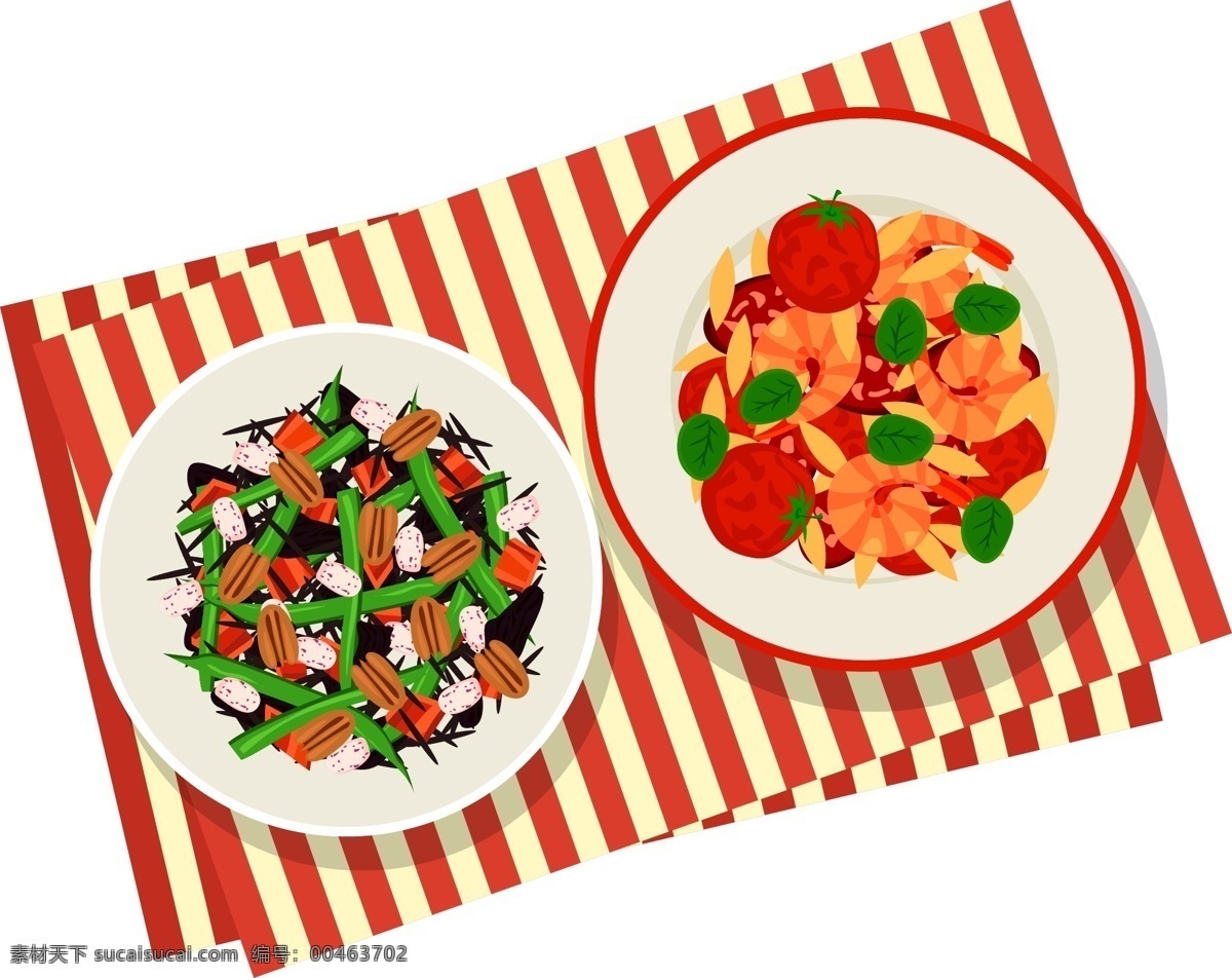 两 盘 美味 炒菜 原创 元素 中式餐饮 美食 西红柿炒鸡蛋 两盘炒菜 牛肉木耳西芹