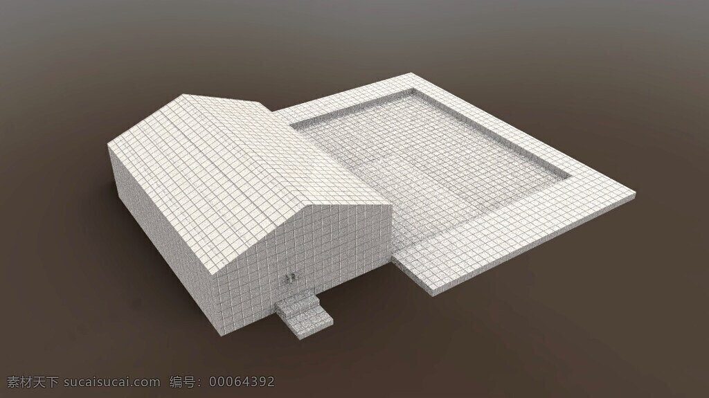 大厦免费下载 草图 大厦 建筑 示意图 住宅 3d模型素材 其他3d模型