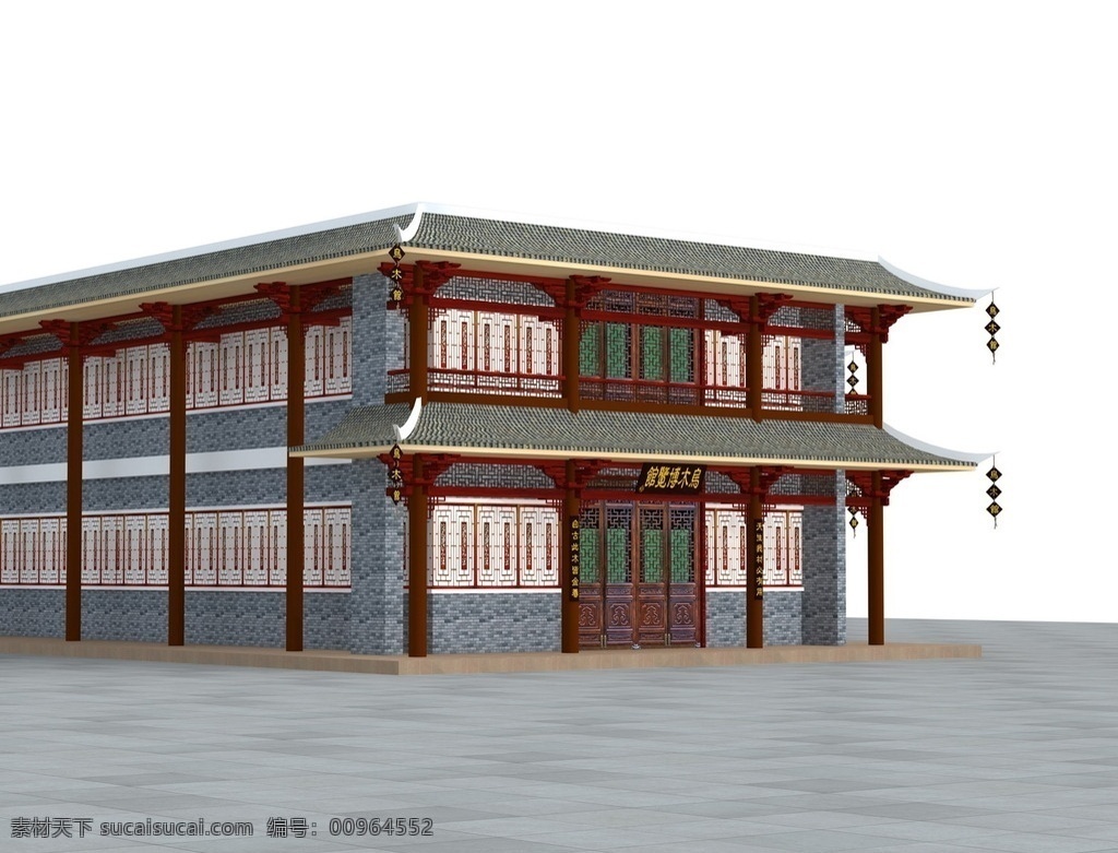 仿古 乌木 馆 模型 建筑模型 仿古建筑 透视 鸟瞰 效果图模型 乌木馆 展览馆 3d设计模型 源文件 max 3d设计 室外模型