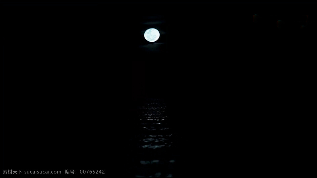 海上月亮 月亮 月光 漆黑 夜色 月色 夜晚 大海 海水 海面 摄影图片 自然景观 自然风景