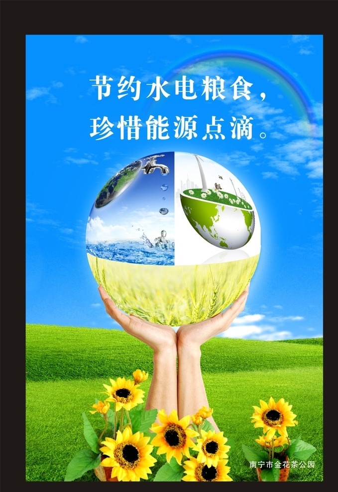 节约水电粮食 环保 节约 水电 粮食 能源 资源