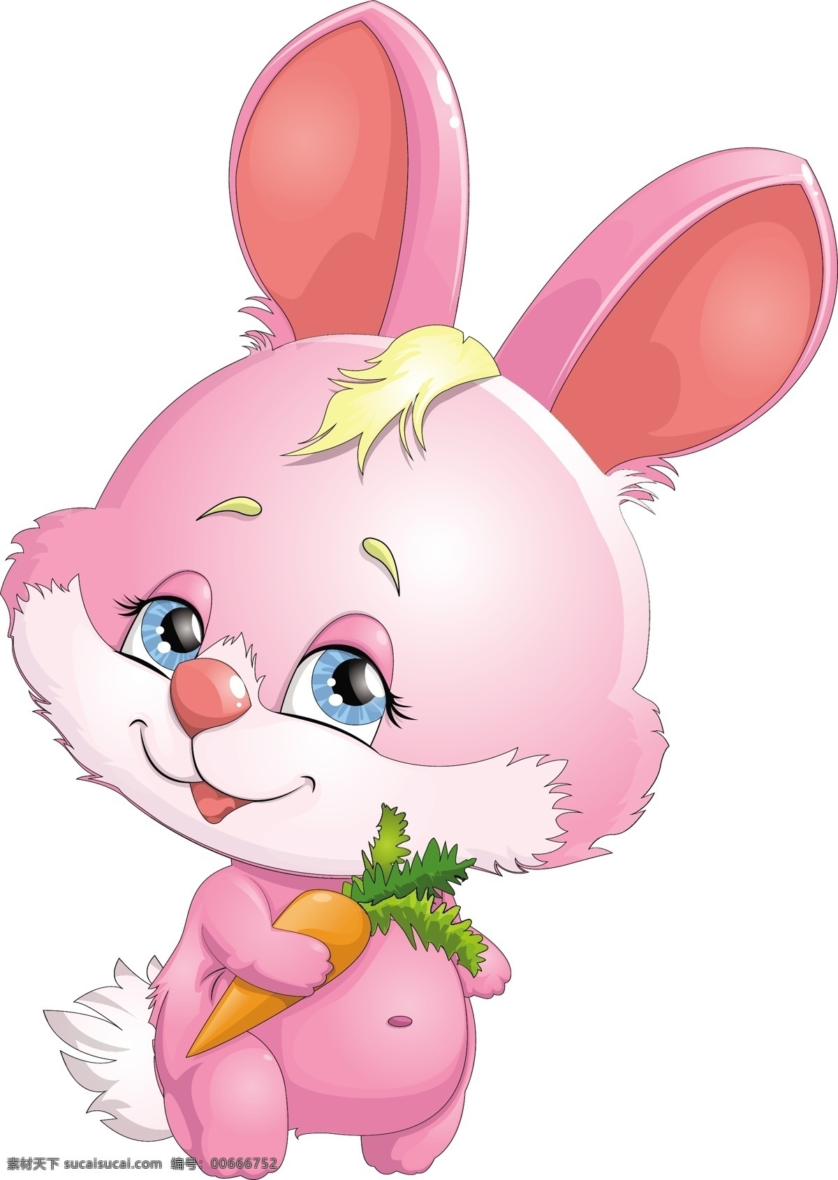 手 胡萝卜 的卡 通 兔子 卡通兔子 卡通动物插画 卡通漫画动物 矢量动物 可爱卡通 陆地动物 生物世界 矢量素材 白色