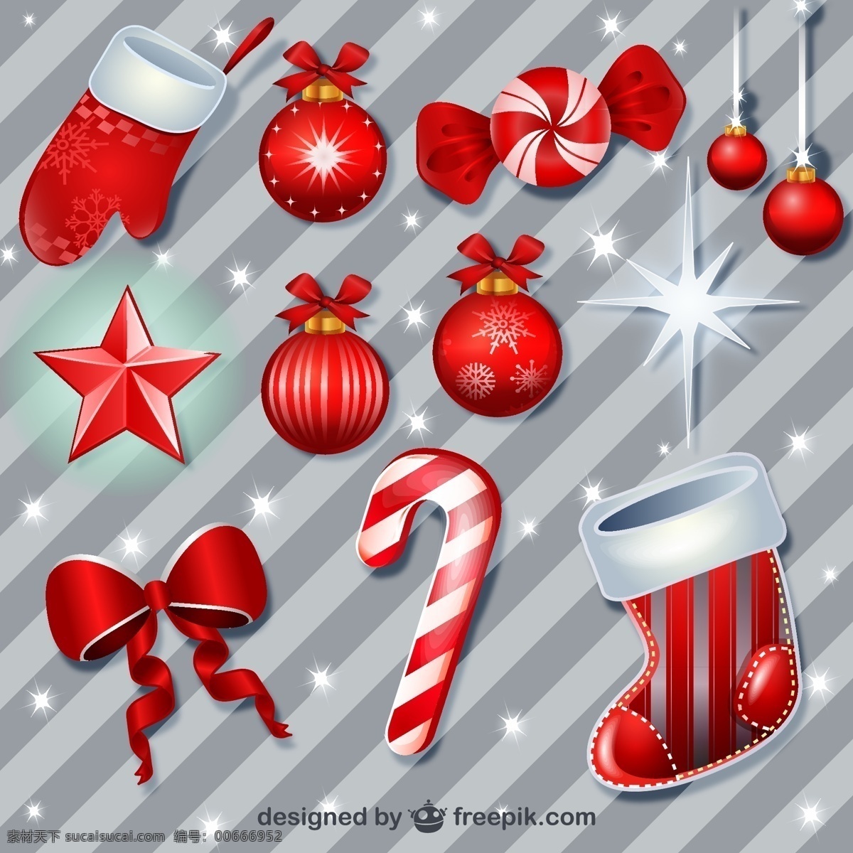 红色 圣诞挂件 包 圣诞节 装饰 装饰球 圣诞球 圣诞装饰 玩具 球 圣诞装饰品 装饰品 圣诞饰品 挂件 灰色